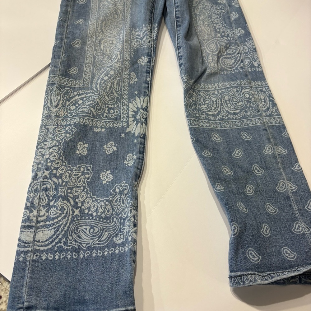 Liverpool Bandana Print Jeans | Paisley Patchwork Denim | Size 6 - Picture 13 of 13